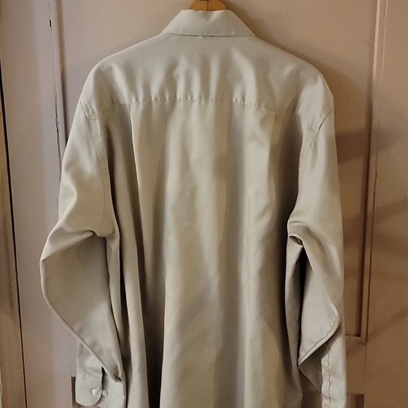 Geoffrey Beene Dress Shirt Sz 16 1/2 34/35 Sateen - Picture 6 of 6